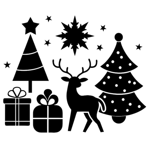 Ilustración vectorial de los conceptos del día de Navidad