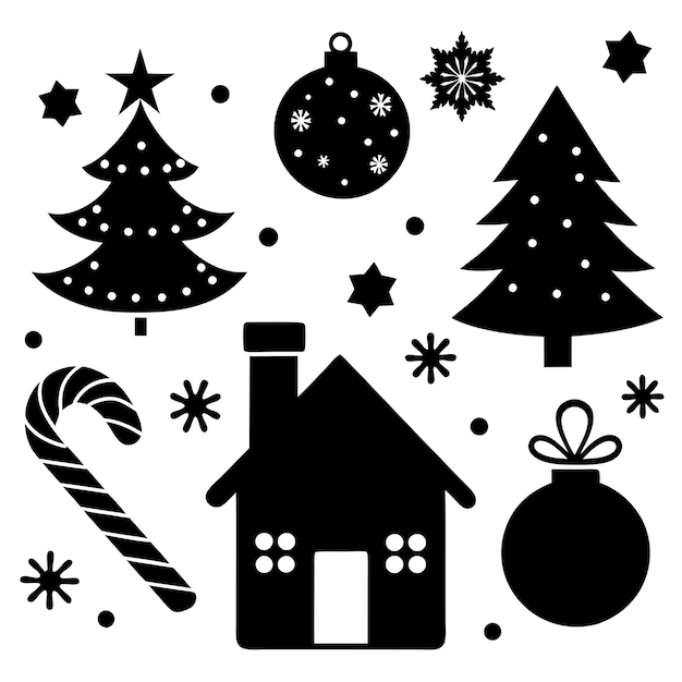 Ilustración vectorial de los conceptos del día de Navidad