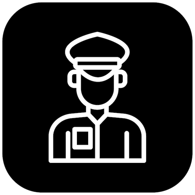 Ilustración vectorial del conductor de taxi