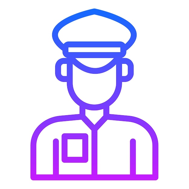 Ilustración vectorial del conductor de taxi