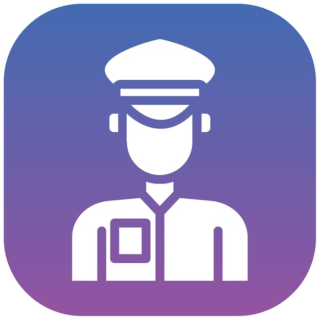 Ilustración vectorial del conductor de taxi