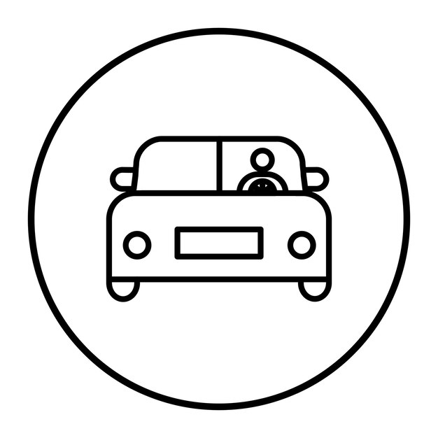 Ilustración vectorial del conductor