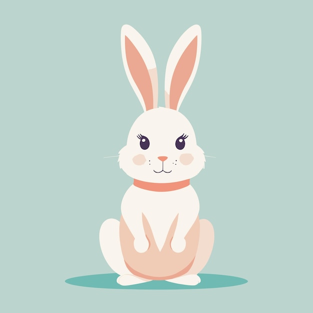 Ilustración vectorial de un conejo de dibujos animados