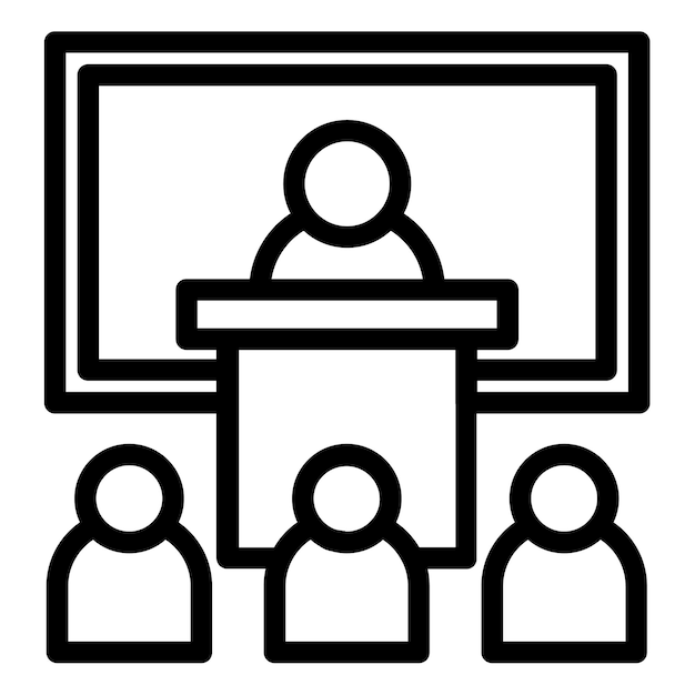 Ilustración vectorial de las conferencias