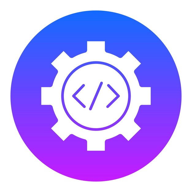 Ilustración vectorial de la configuración del código