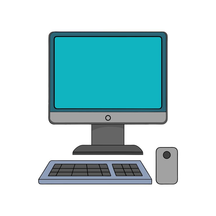 Vector ilustración vectorial de la configuración y el equipo temáticos de la oficina