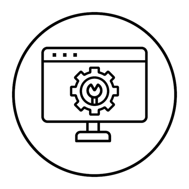Ilustración vectorial de la configuración