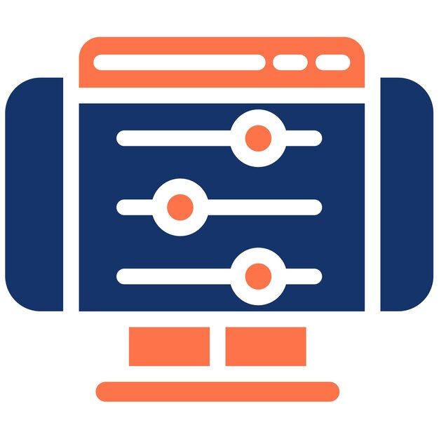 Ilustración vectorial de la configuración