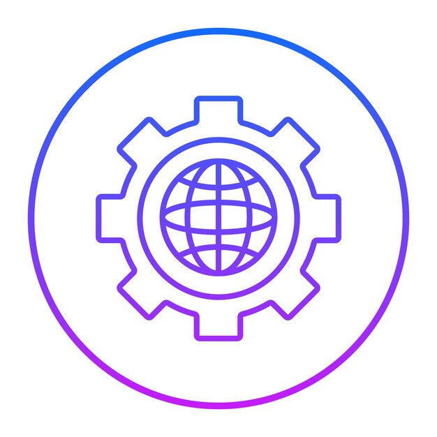 Ilustración vectorial de las configuraciones globales
