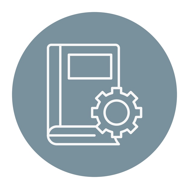 Ilustración vectorial de las configuraciones del libro
