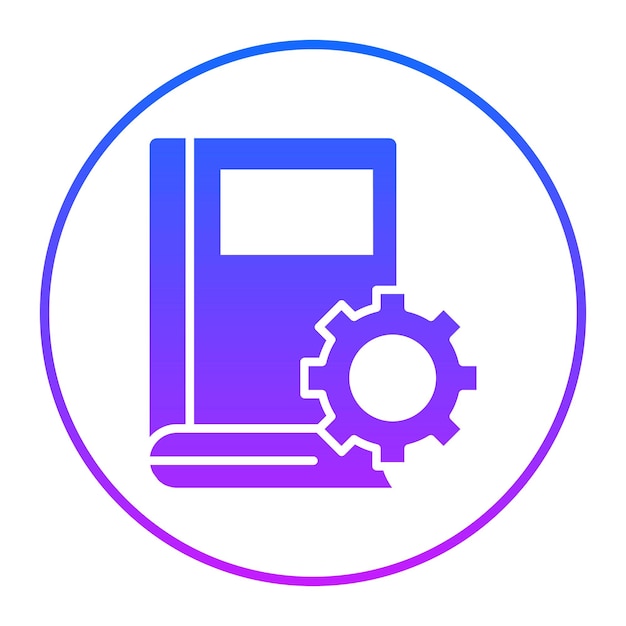 Ilustración vectorial de las configuraciones del libro