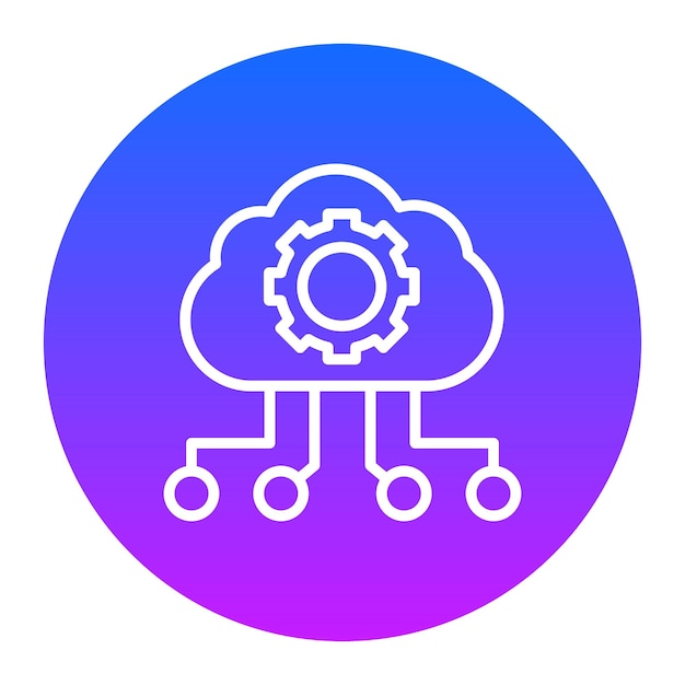 Ilustración vectorial de las configuraciones de las nubes