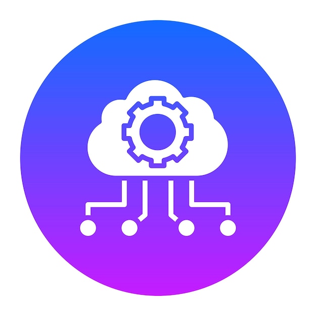 Ilustración vectorial de las configuraciones de las nubes
