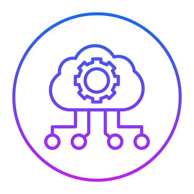 Ilustración vectorial de las configuraciones de las nubes