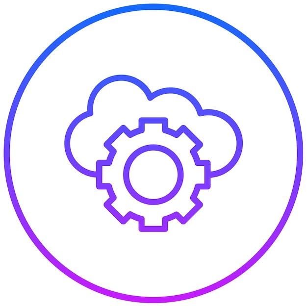 Ilustración vectorial de las configuraciones de las nubes