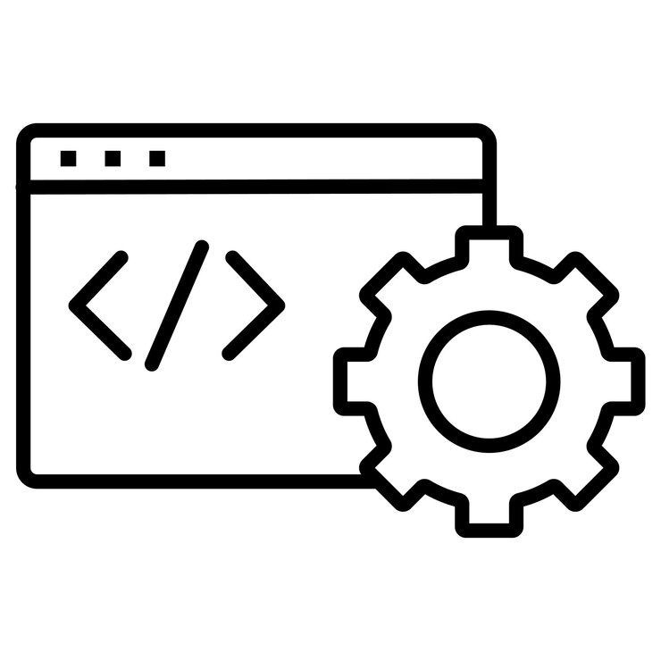 Ilustración vectorial de las configuraciones de programación