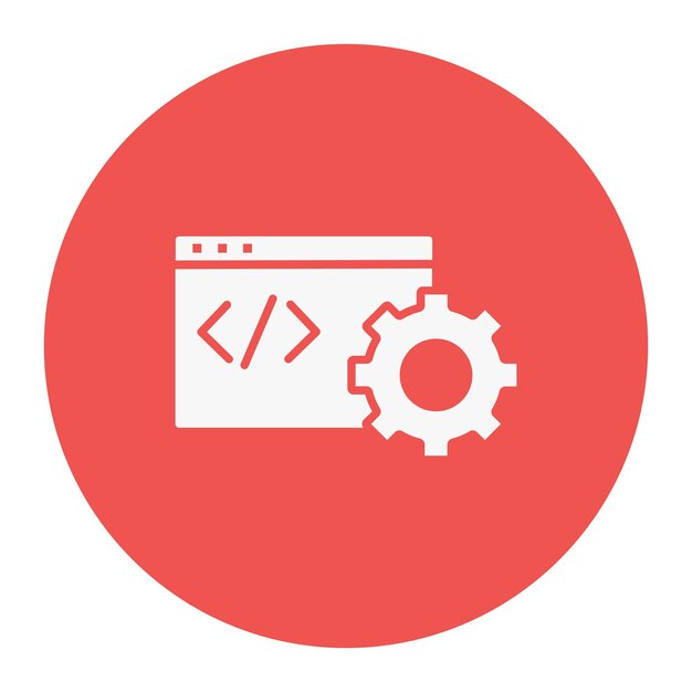 Ilustración vectorial de las configuraciones de programación