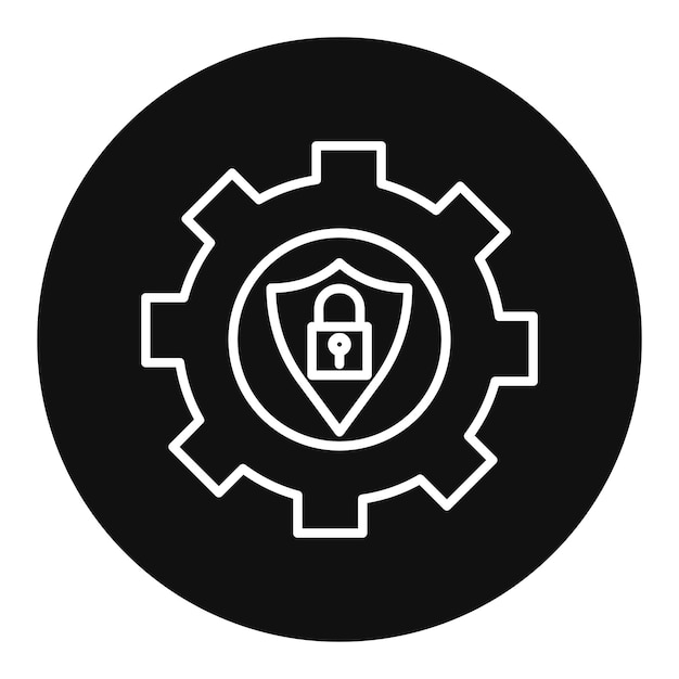 Ilustración vectorial de las configuraciones de seguridad
