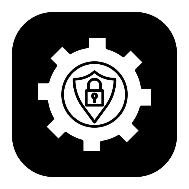 Ilustración vectorial de las configuraciones de seguridad