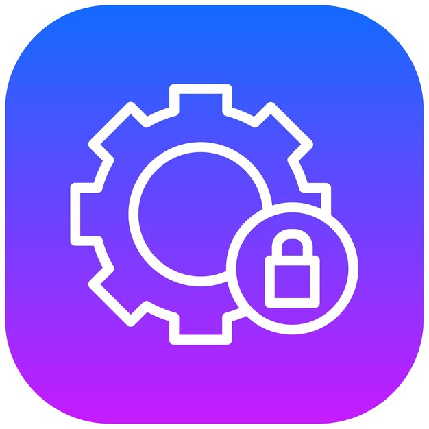 Ilustración vectorial de las configuraciones de seguridad