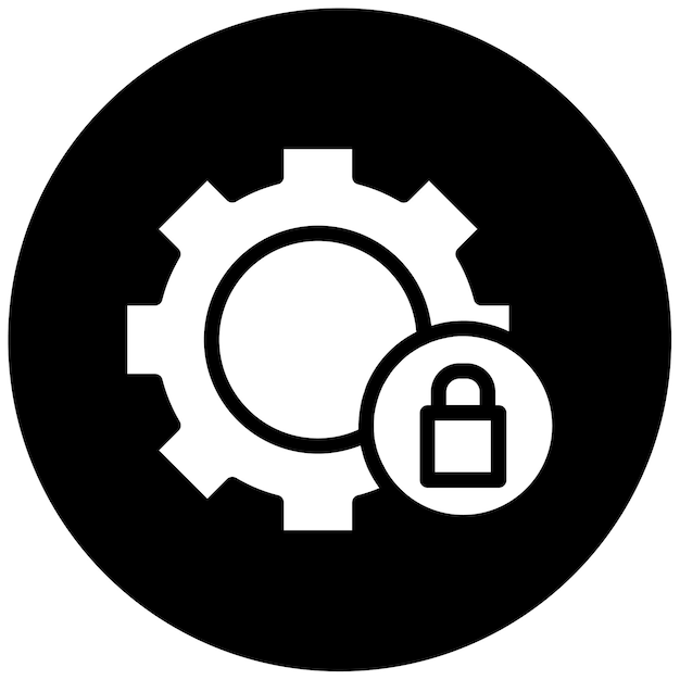 Ilustración vectorial de las configuraciones de seguridad