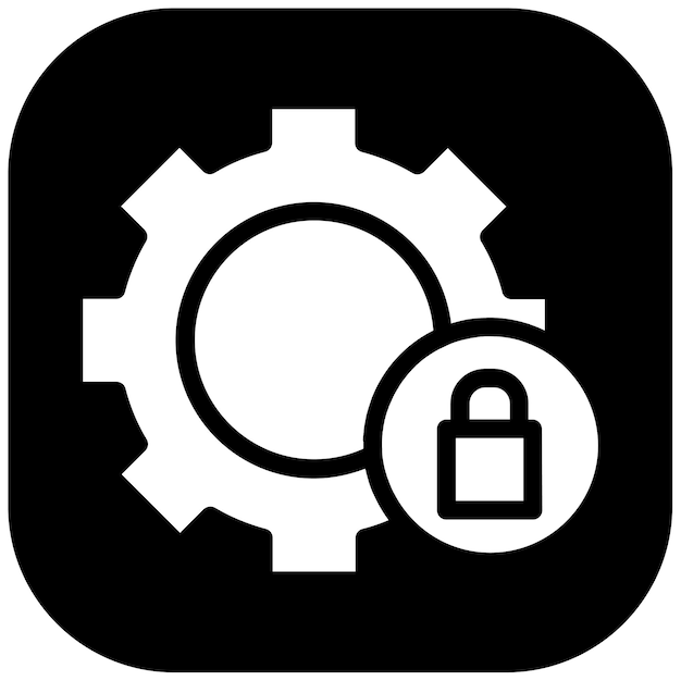 Ilustración vectorial de las configuraciones de seguridad