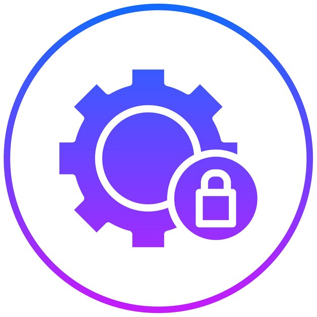 Ilustración vectorial de las configuraciones de seguridad