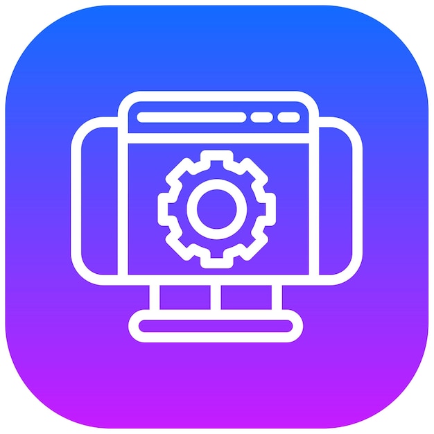 Ilustración vectorial de las configuraciones web