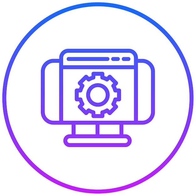 Ilustración vectorial de las configuraciones web