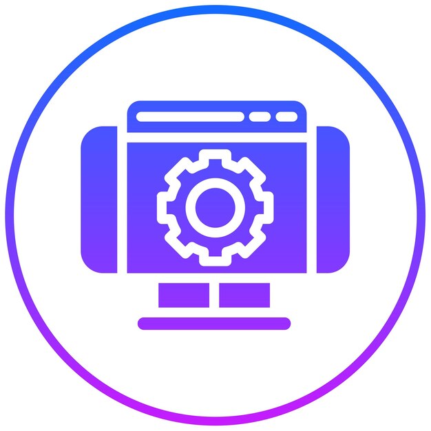 Ilustración vectorial de las configuraciones web