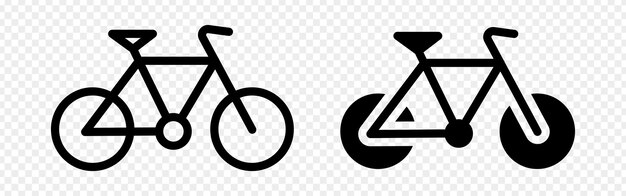 Ilustración vectorial del conjunto de iconos de ciclo aislados en un fondo transparente