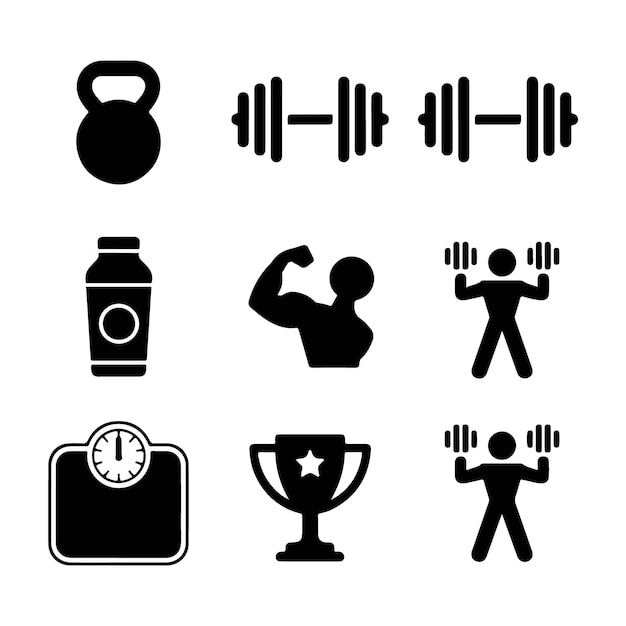 Ilustración vectorial del conjunto de iconos de salud
