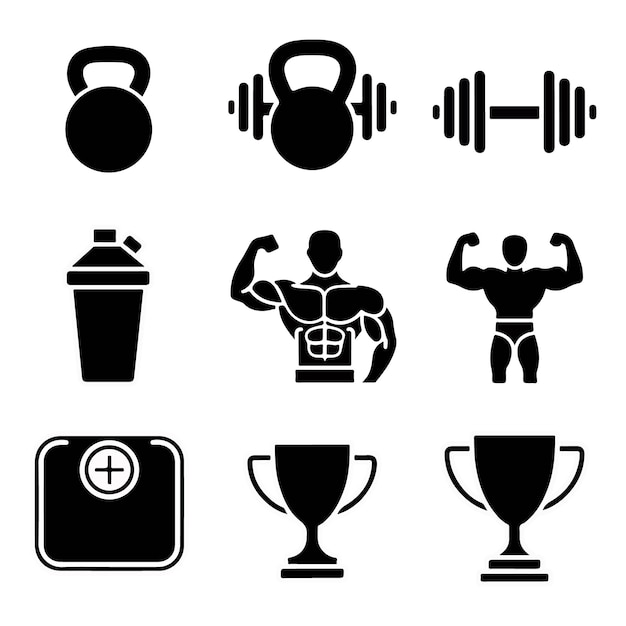 Ilustración vectorial del conjunto de iconos de salud