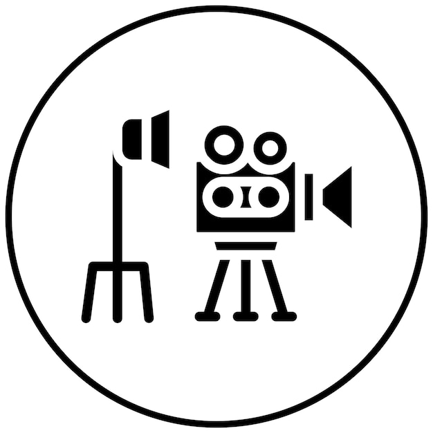 Ilustración vectorial del conjunto de películas