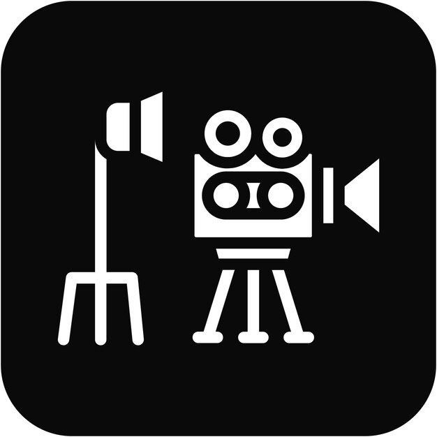Ilustración vectorial del conjunto de películas