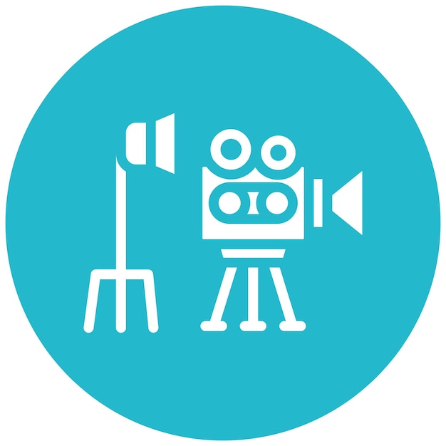 Ilustración vectorial del conjunto de películas