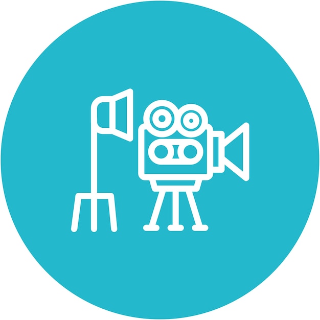 Ilustración vectorial del conjunto de películas