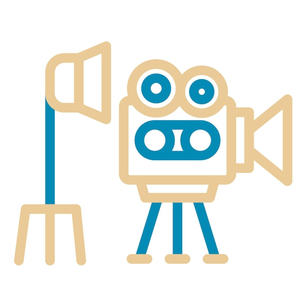Ilustración vectorial del conjunto de películas