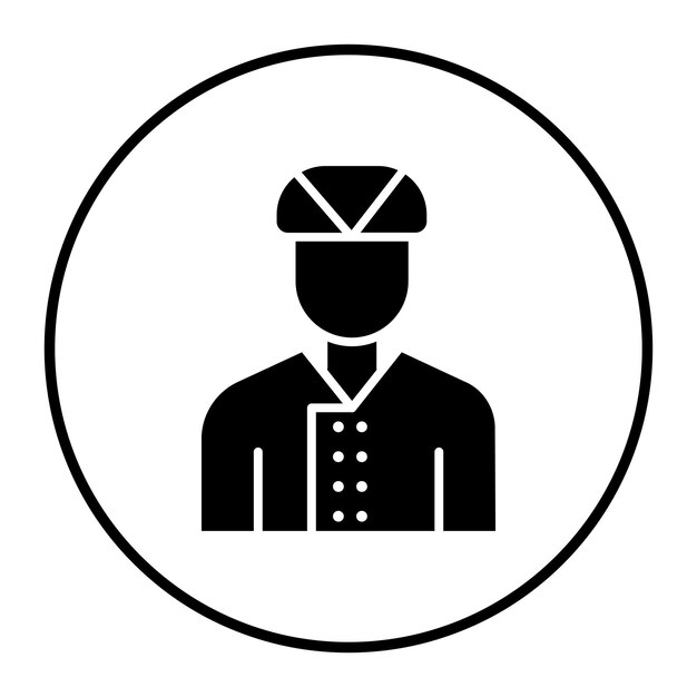 Ilustración vectorial del conserje