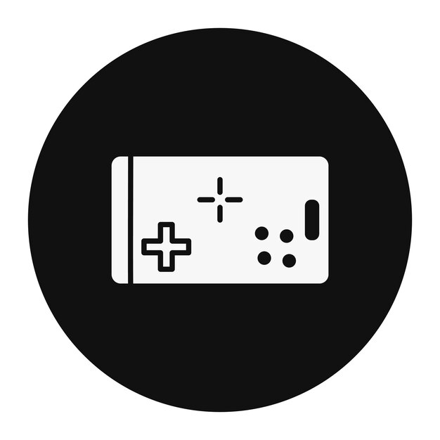 Ilustración vectorial de la consola de juegos móviles
