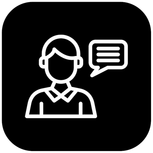 Ilustración vectorial del consultor masculino