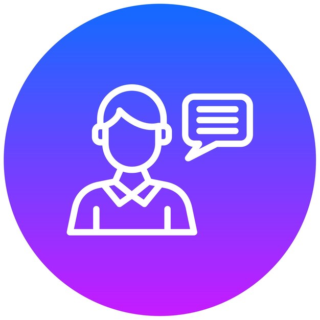 Ilustración vectorial del consultor masculino