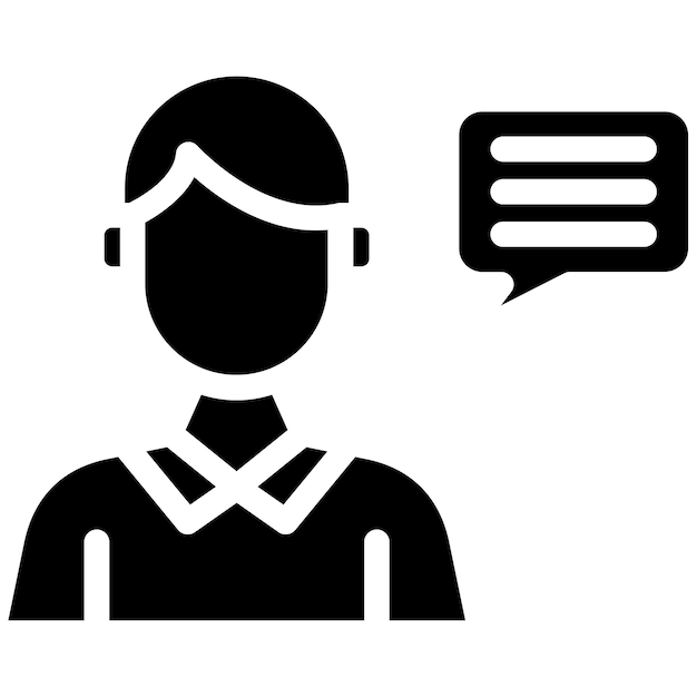 Ilustración vectorial del consultor masculino