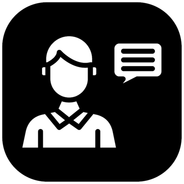 Ilustración vectorial del consultor masculino