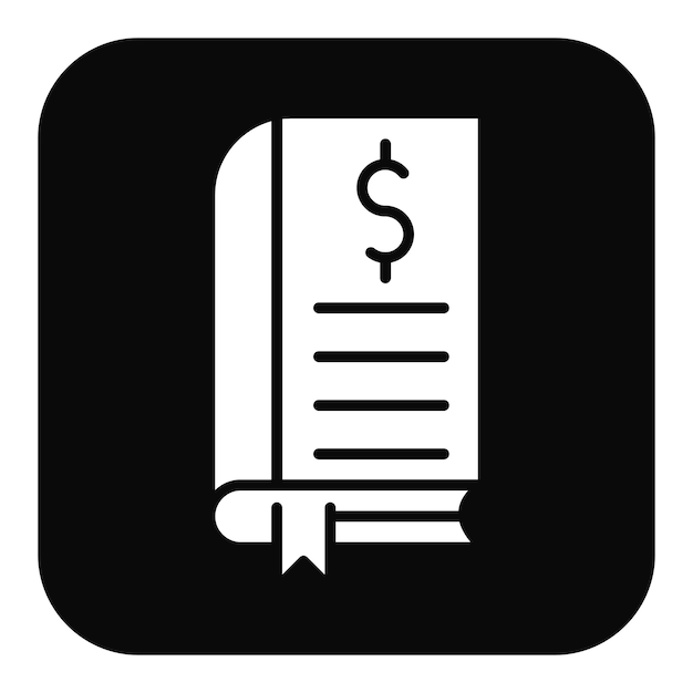 Ilustración vectorial de contabilidad de libros