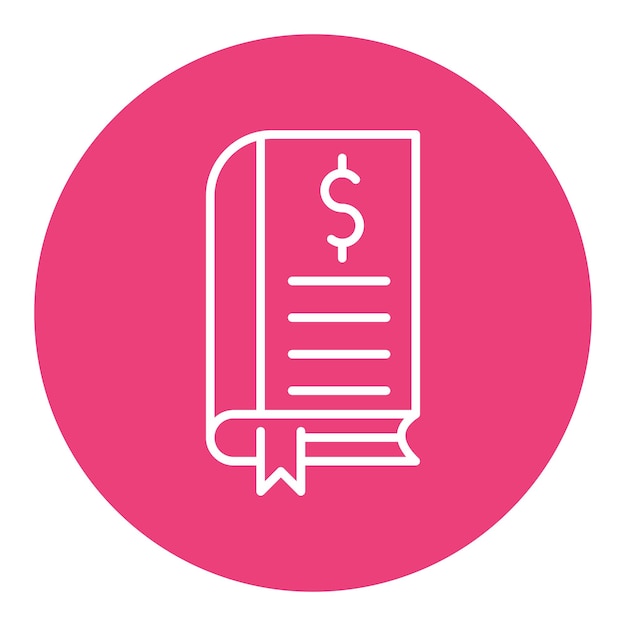 Ilustración vectorial de contabilidad de libros