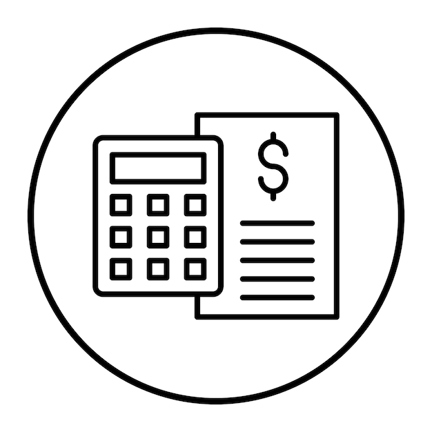 Ilustración vectorial contable