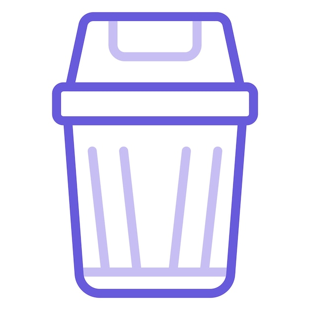 Ilustración vectorial del contenedor de basura
