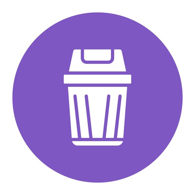 Ilustración vectorial del contenedor de basura