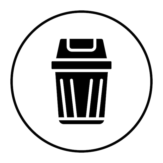 Ilustración vectorial del contenedor de basura